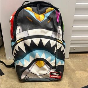 Sprayground Vibrant Shark Backpack